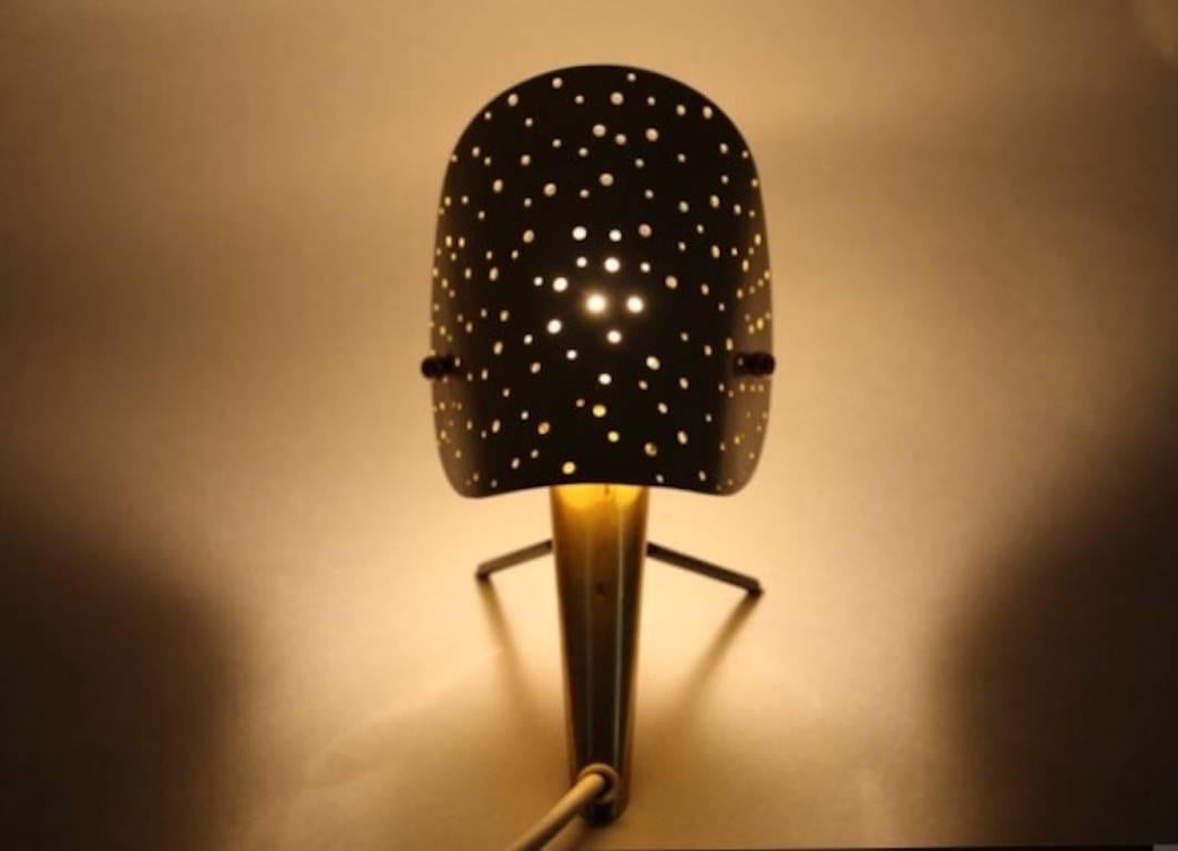 Enameled Exceptional Cute Table Lamp by Ernest Igl for Hillebrand