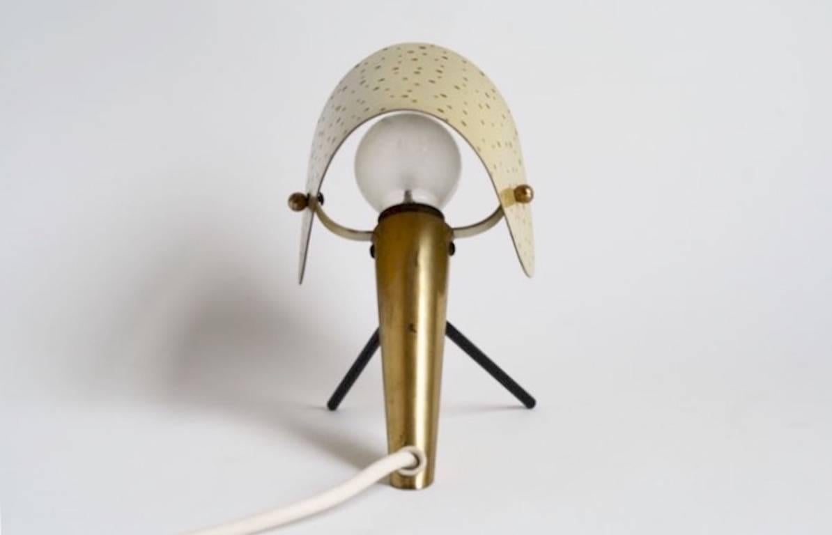 Mid-Century Modern Exceptional Cute Table Lamp by Ernest Igl for Hillebrand