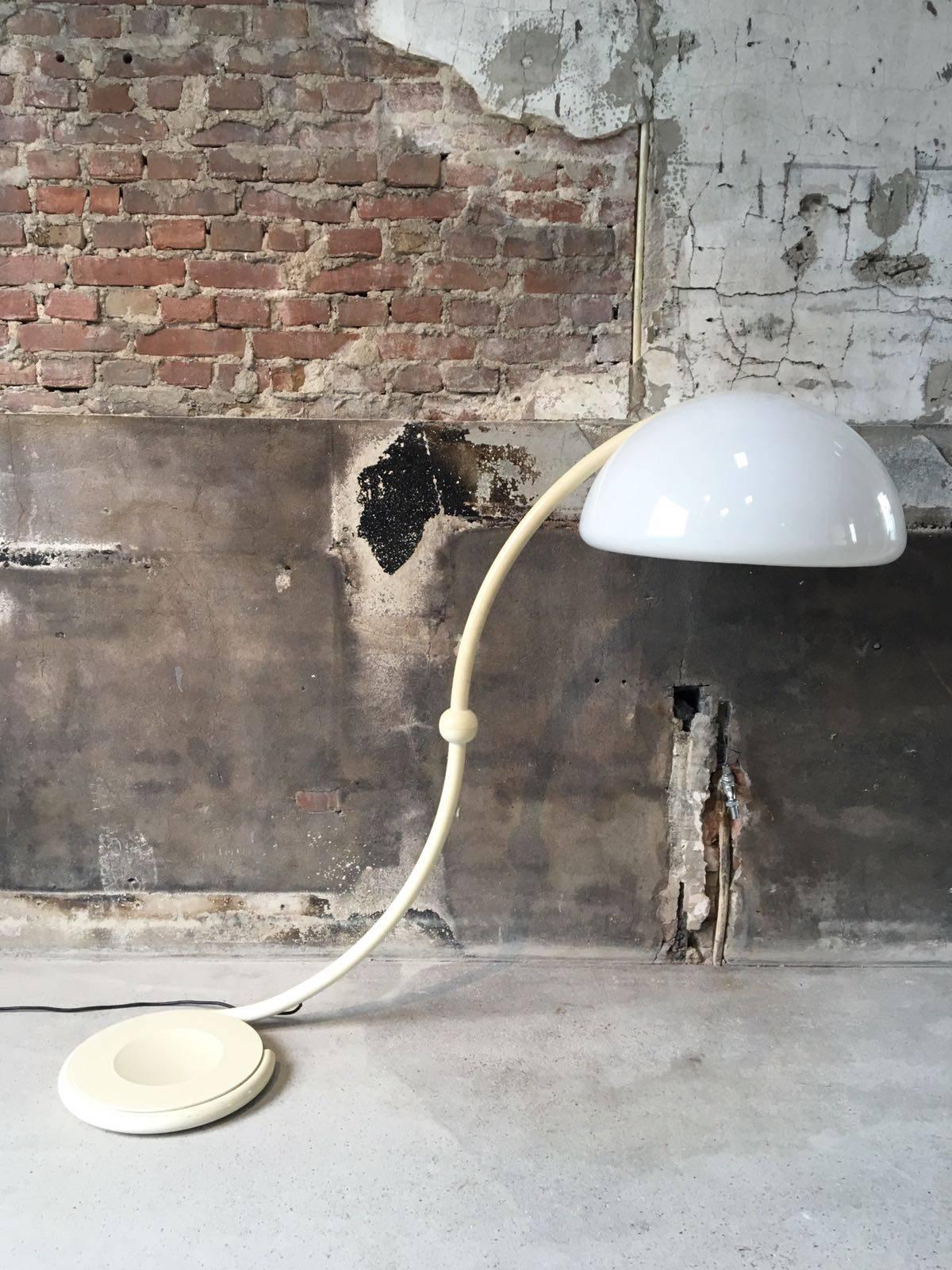Italian Elio Martinelli Serpente Floor Lamp for Martinelli Luce, Italy