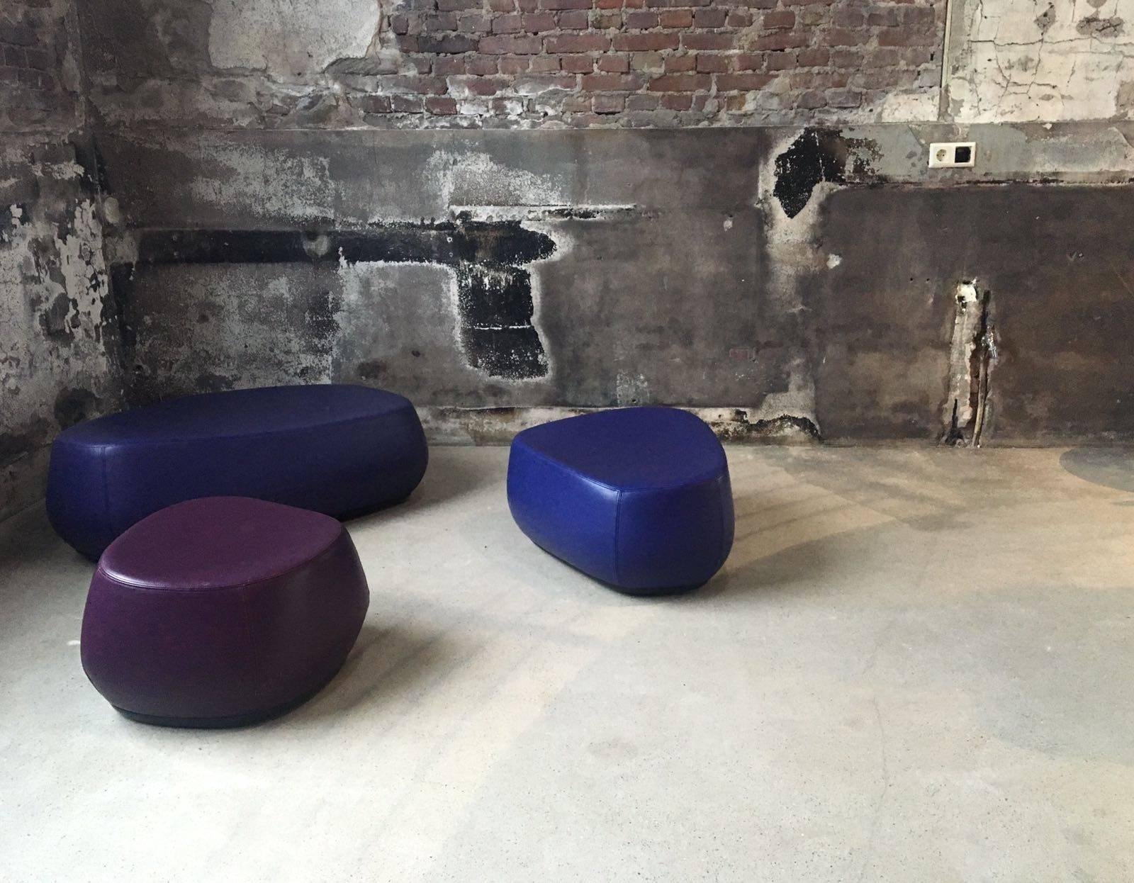 Moroso Stones or Stools, Model Fjord by Patricia Urquiola for Moroso, 2002 In Good Condition In Schagen, NL