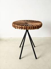 Rattan stool by Dirk van Sliedregt for Rohé Noordwolde, 1960s