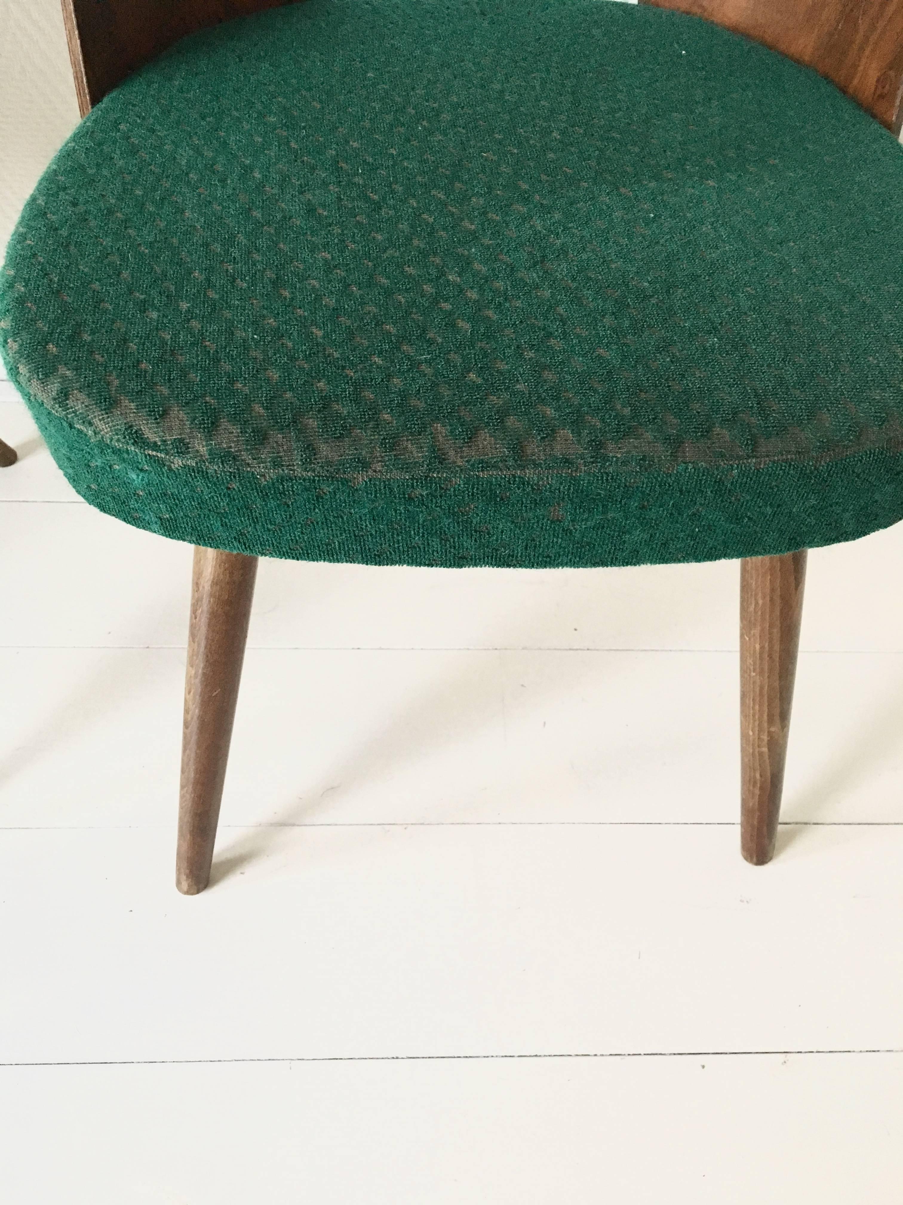 Set of Six Most Green Dining Room Chairs by Antonin Suman for Zilina. SALE! 3