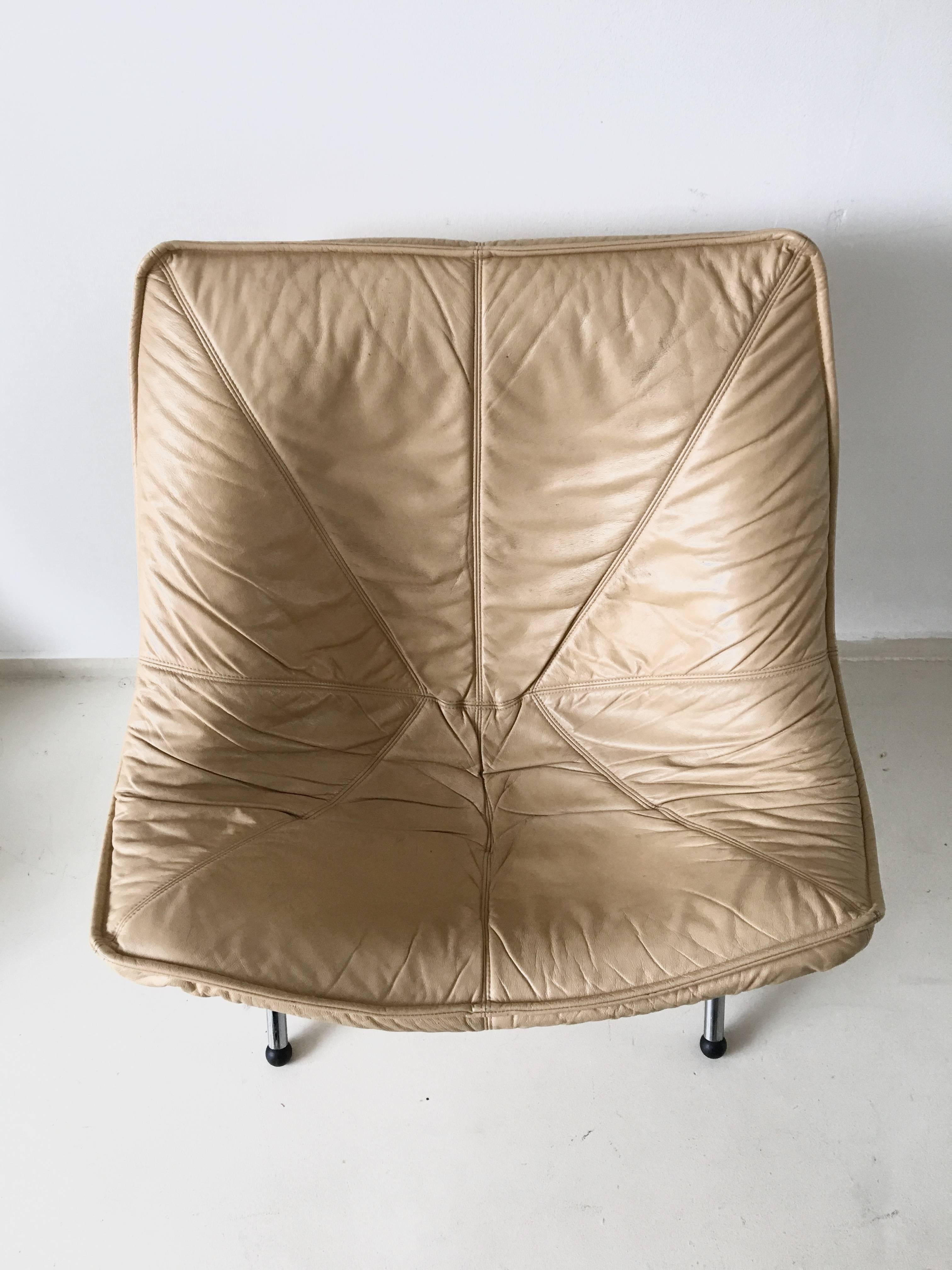 Foldable Easy Chairs entworfen von Teun Van Zanten für Molinari, 1970er Jahre (Italienisch) im Angebot