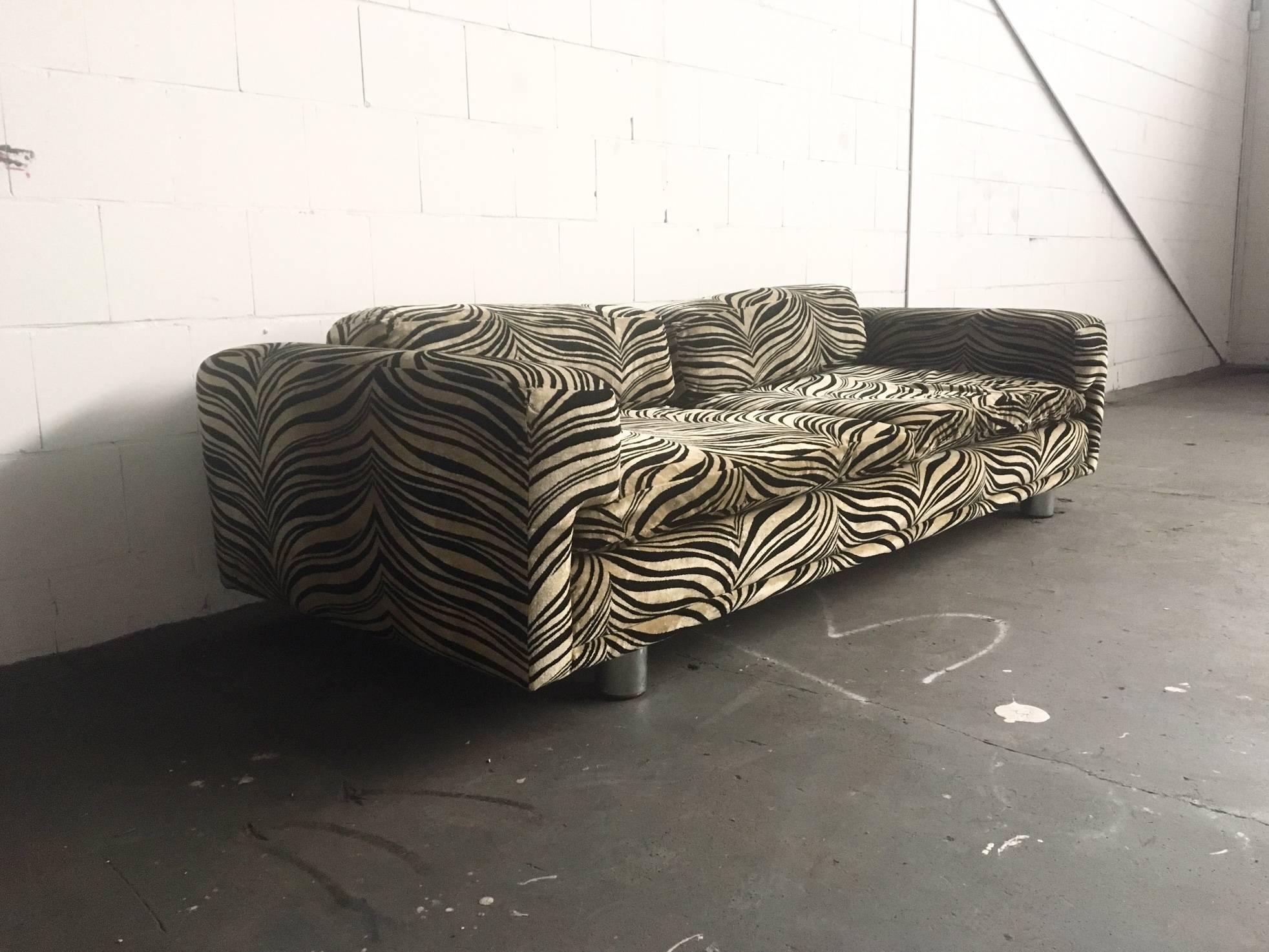 Extraordinary Sofa in Milo Baughman Style, 1970s In Good Condition In Schagen, NL