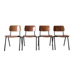 Set of Magnificent School Chairs Produced by Marko Holland, 1968