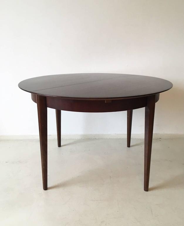 Round Or Oval Extendable Dining Table By Lubke 1960s For At Mid Century Modern Round Or Oval Extendable Dining Table By Lubke 1960s For