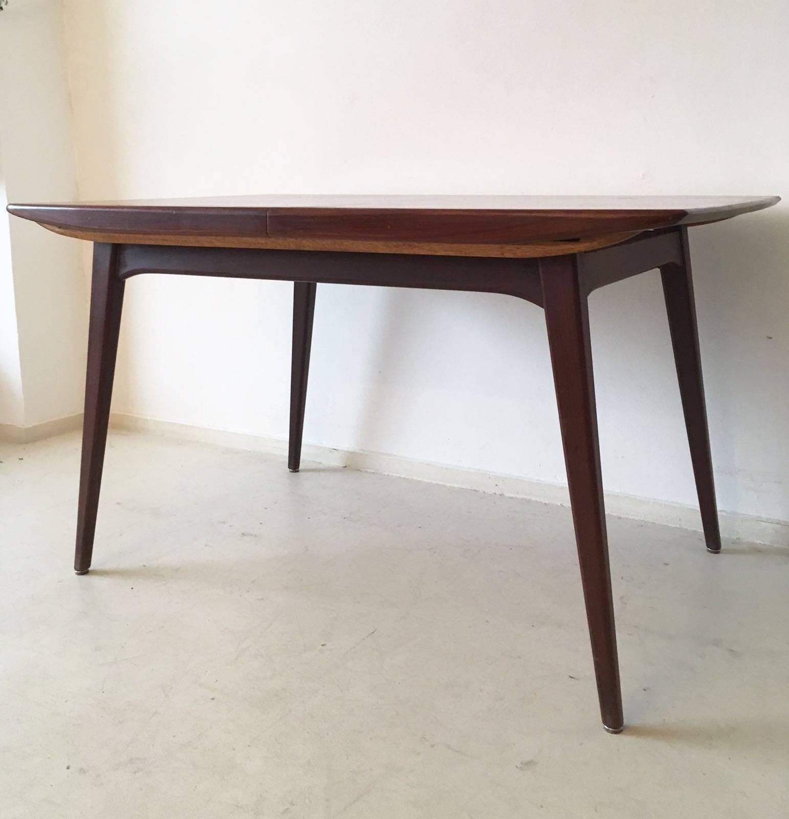 Mid-Century Modern Extendable dining table by Louis van Teeffelen for Webe, 1960s
