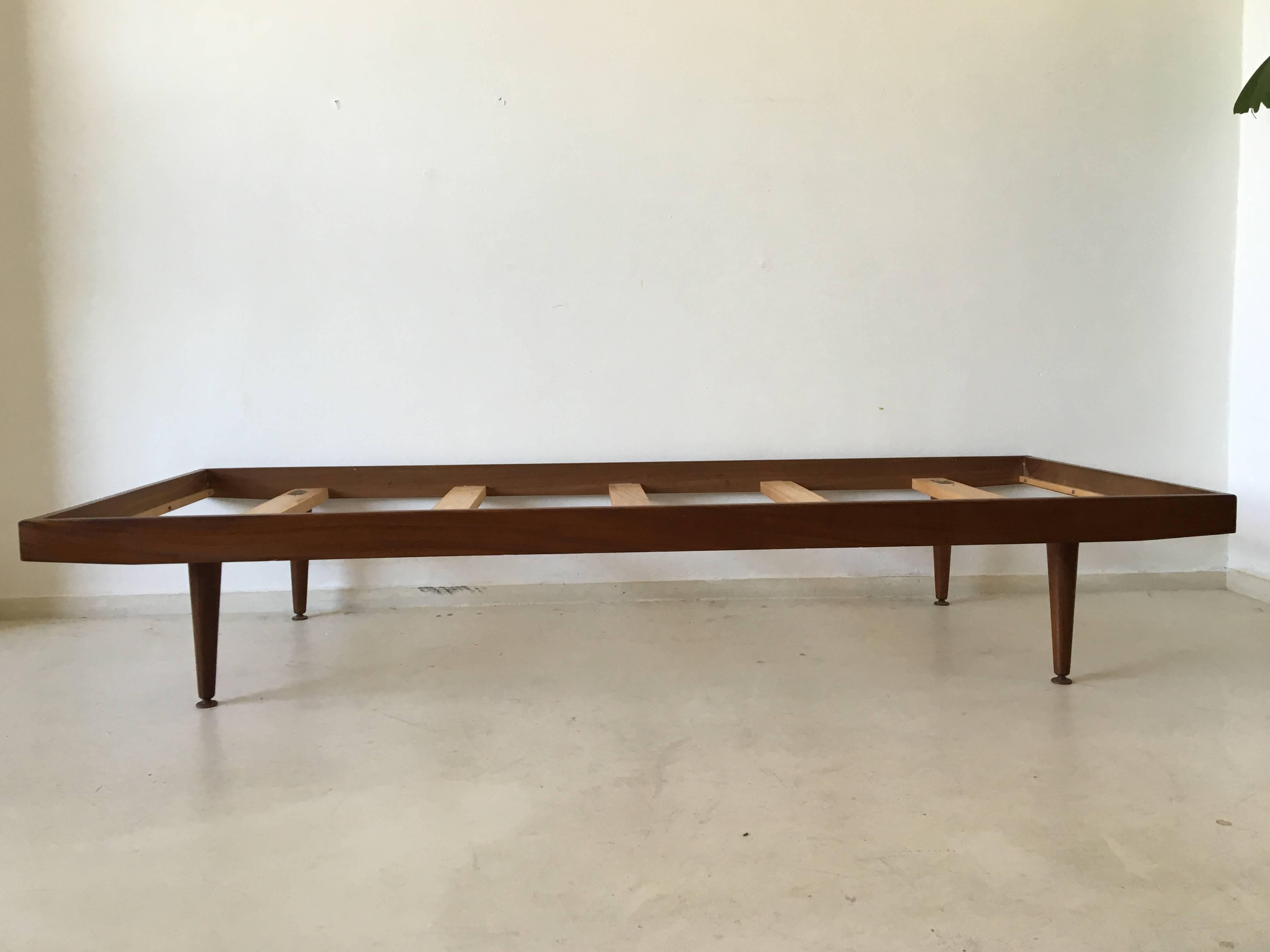 Mid-Century Modern Teak Daybed with Mattress in Style of Pastoe, 1960s