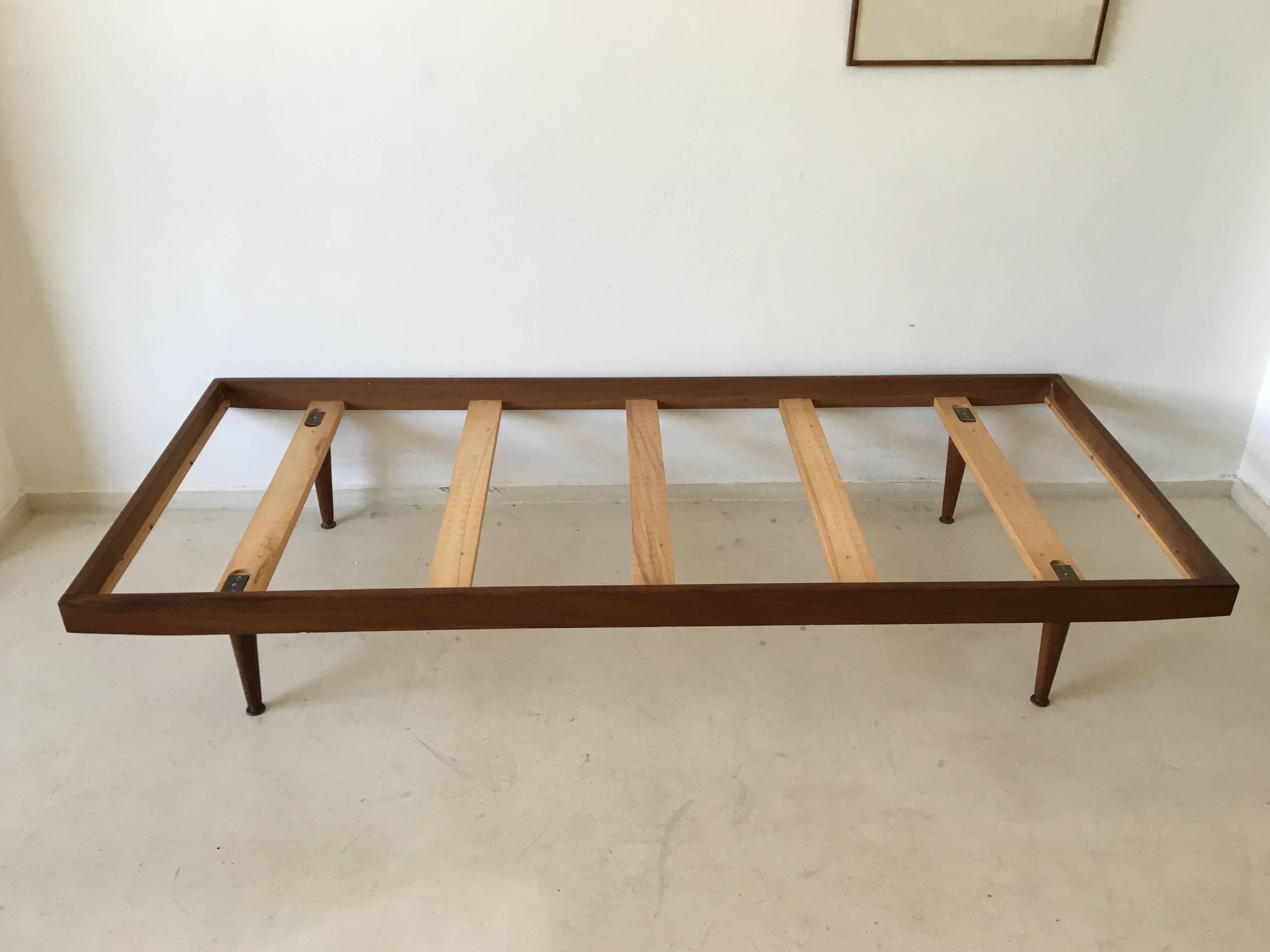 Teak Daybed with Mattress in Style of Pastoe, 1960s In Good Condition In Schagen, NL