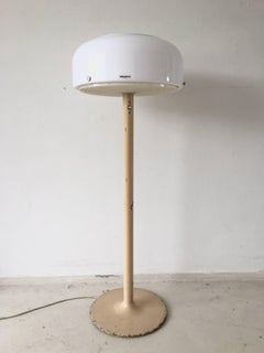 Rare White Floor Lamp by Anders Pehrson, for Ateljé Lyktan