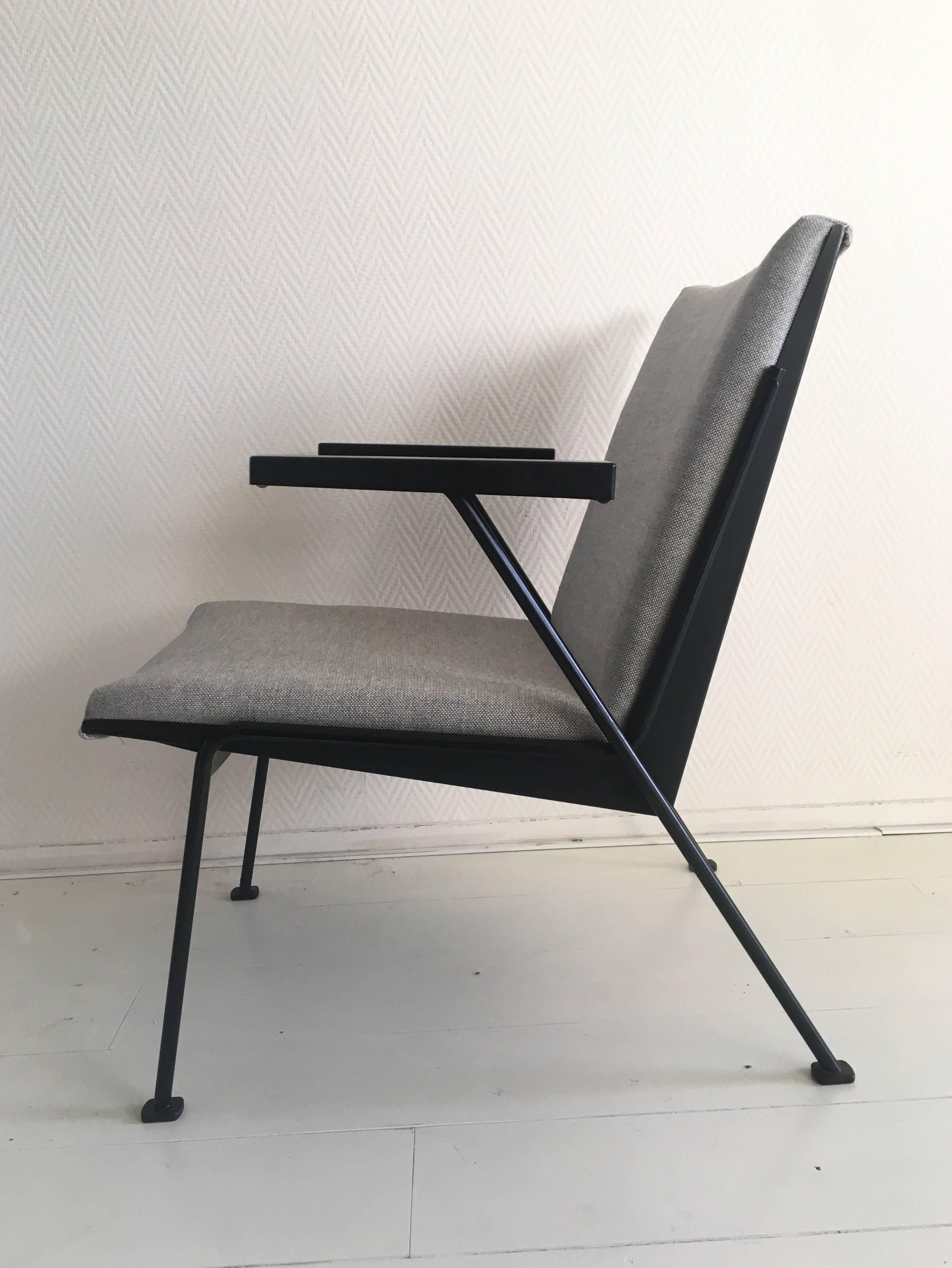 Dutch Black Oase Lounge Chairs by Wim Rietveld for Ahrend de Cirkel, 1950s