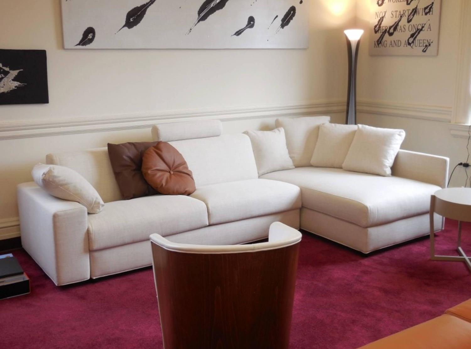 Modern Italian Sofa Bed Sectional SB41, Fabric, New, Made in Italy For ...