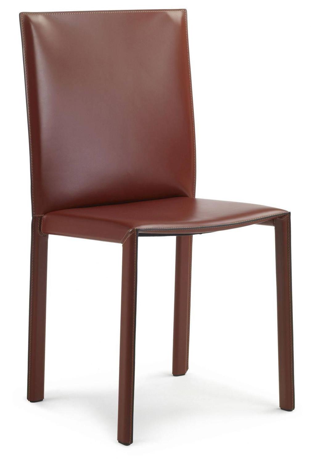 LC03 Italian Leather Chair, Modern Design, Made in Italy, New For Sale