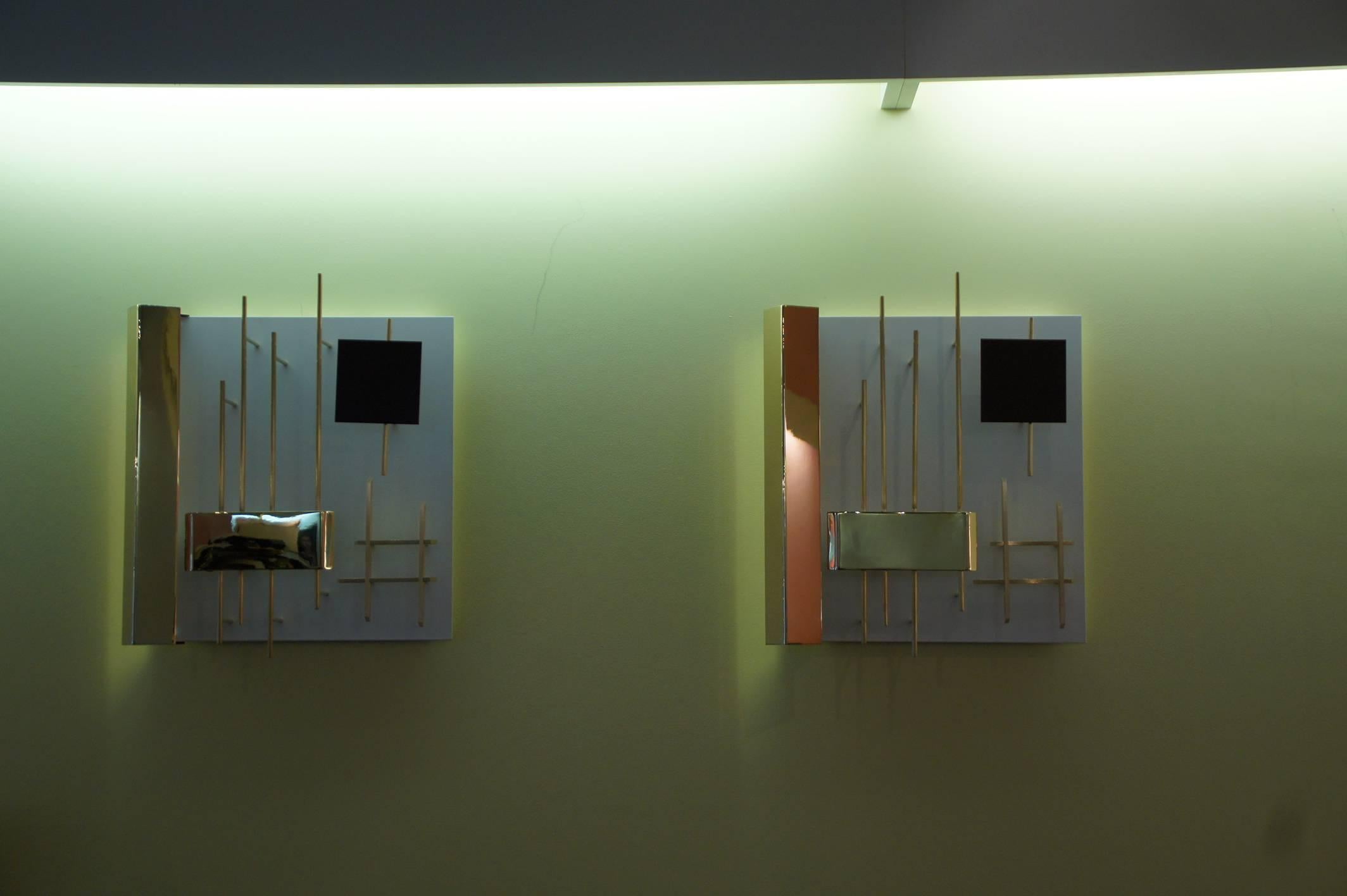 Italian Pair of Wall Lights by Gio Ponti, Model 575 