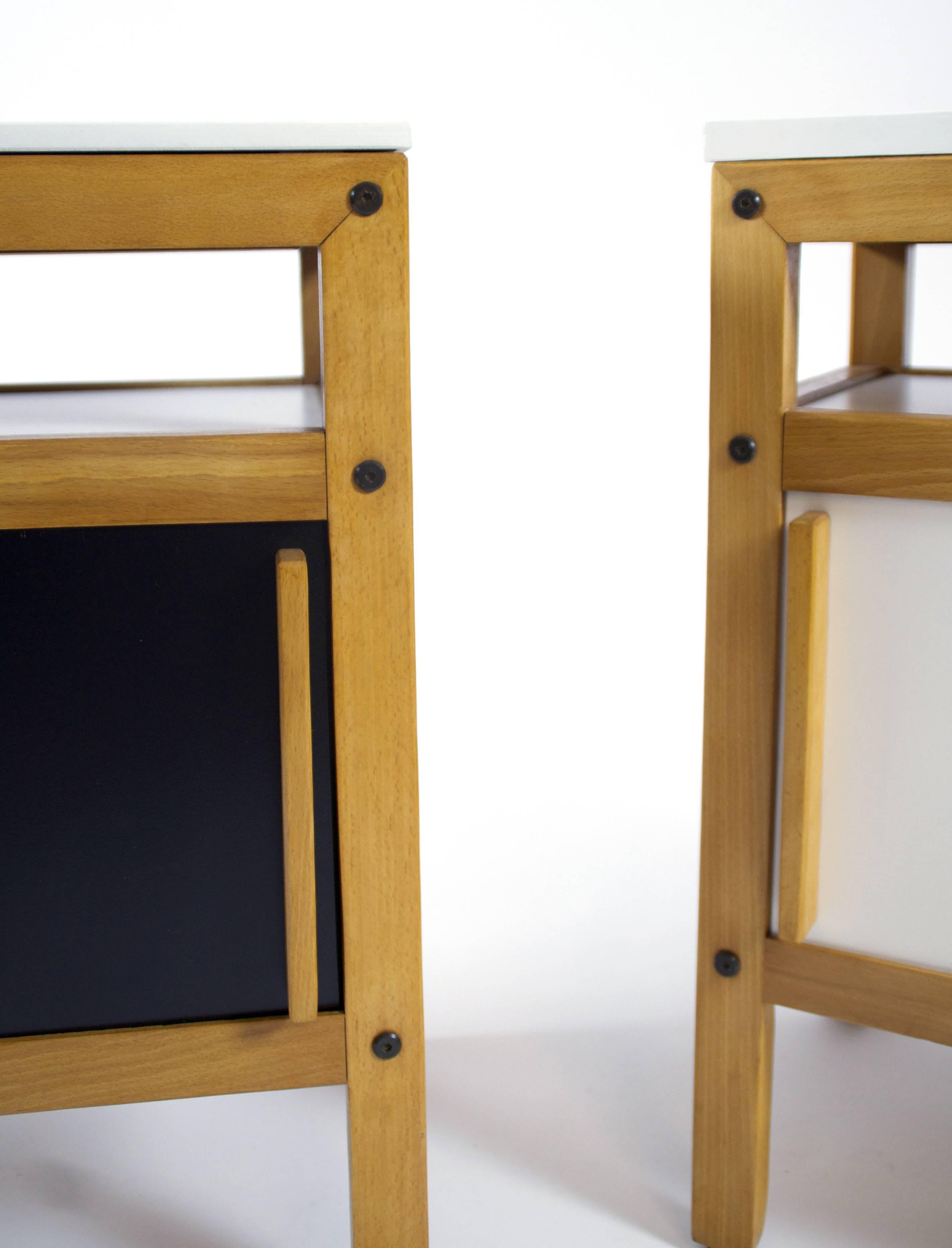 Pair of Bedsides by Andre Sornay, circa 1969 In Excellent Condition For Sale In LYON, FR