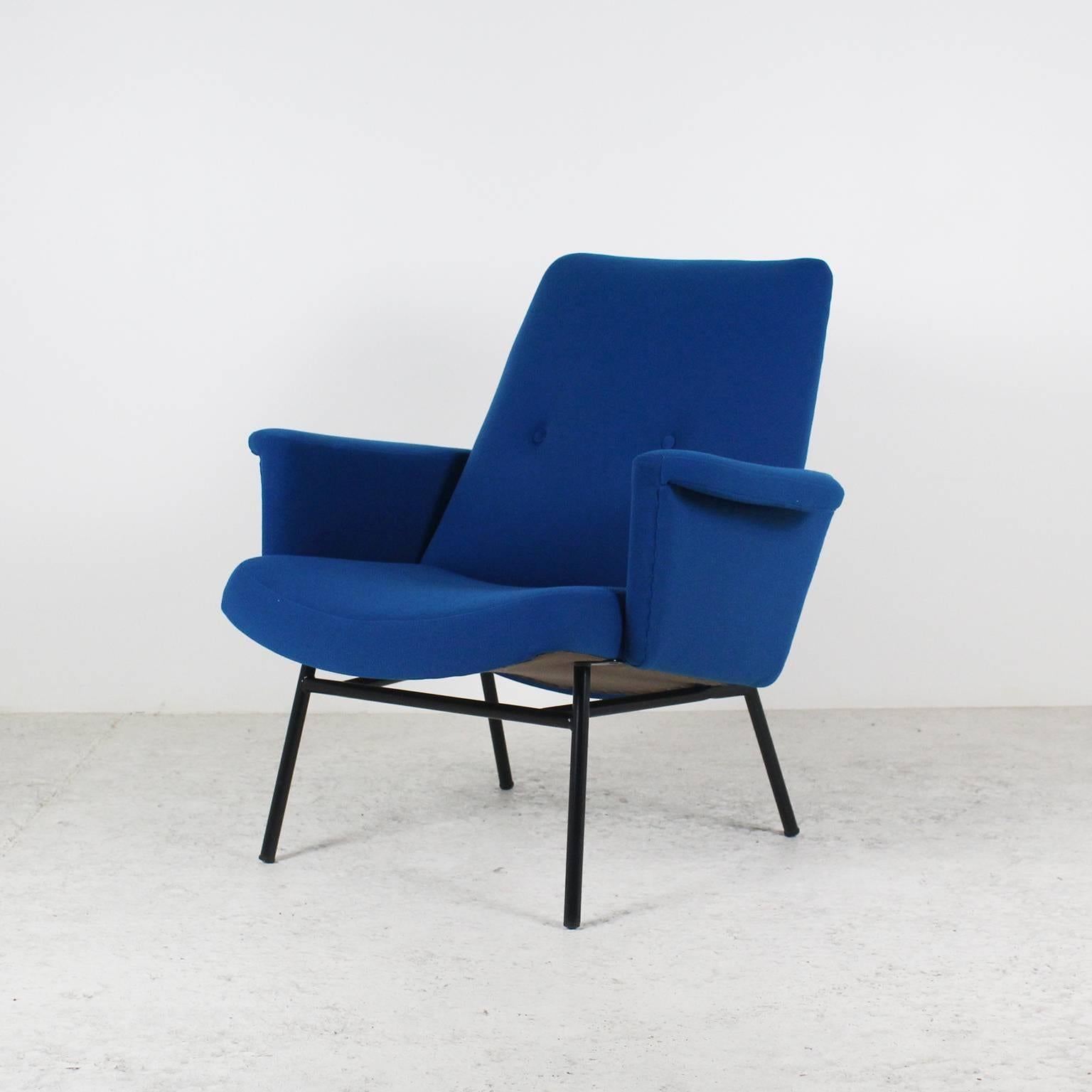 French Pair of Armchairs by Pierre Guariche, Steiner, 1950s For Sale