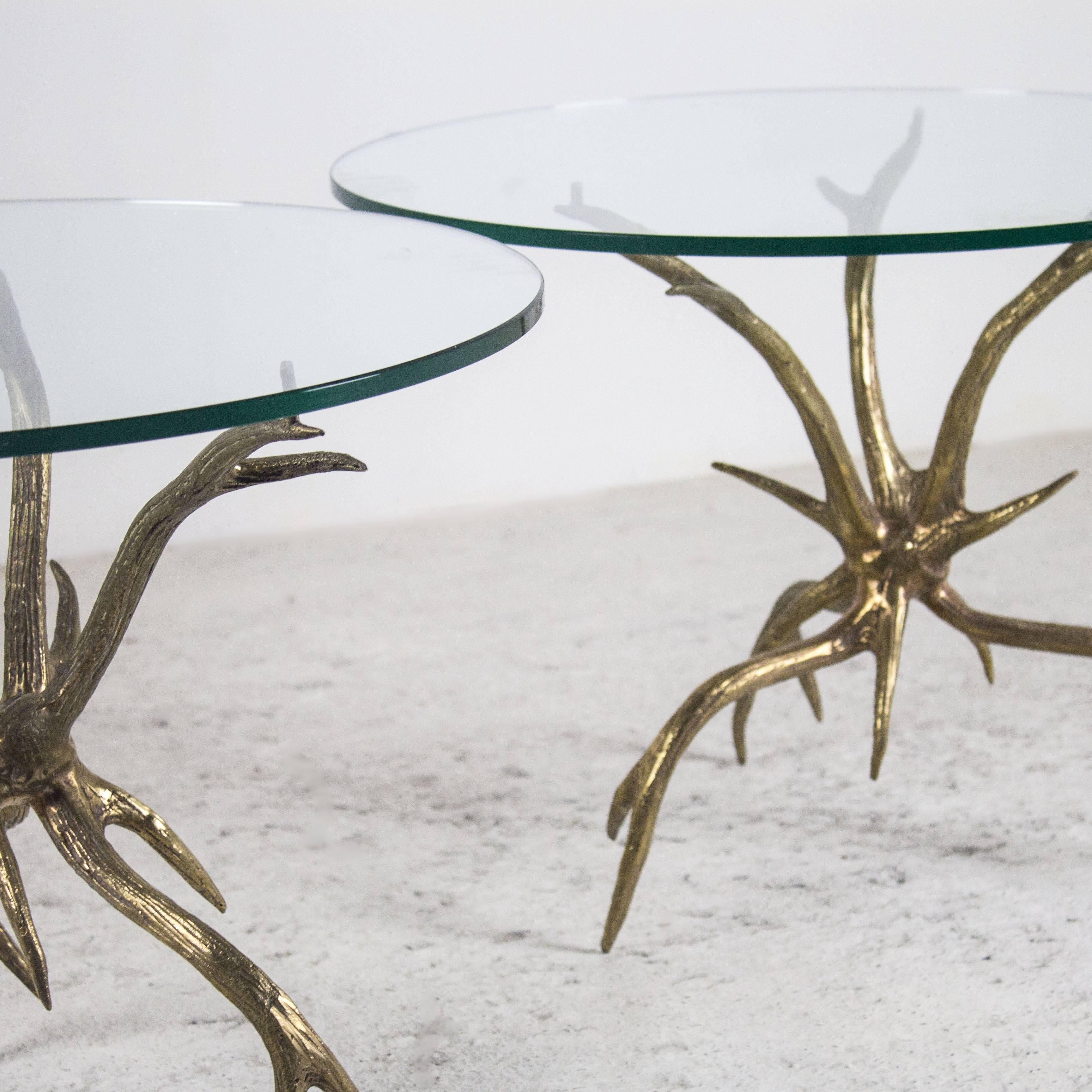 American Pair of Side Tables Attributed to Arthur Court, 1970