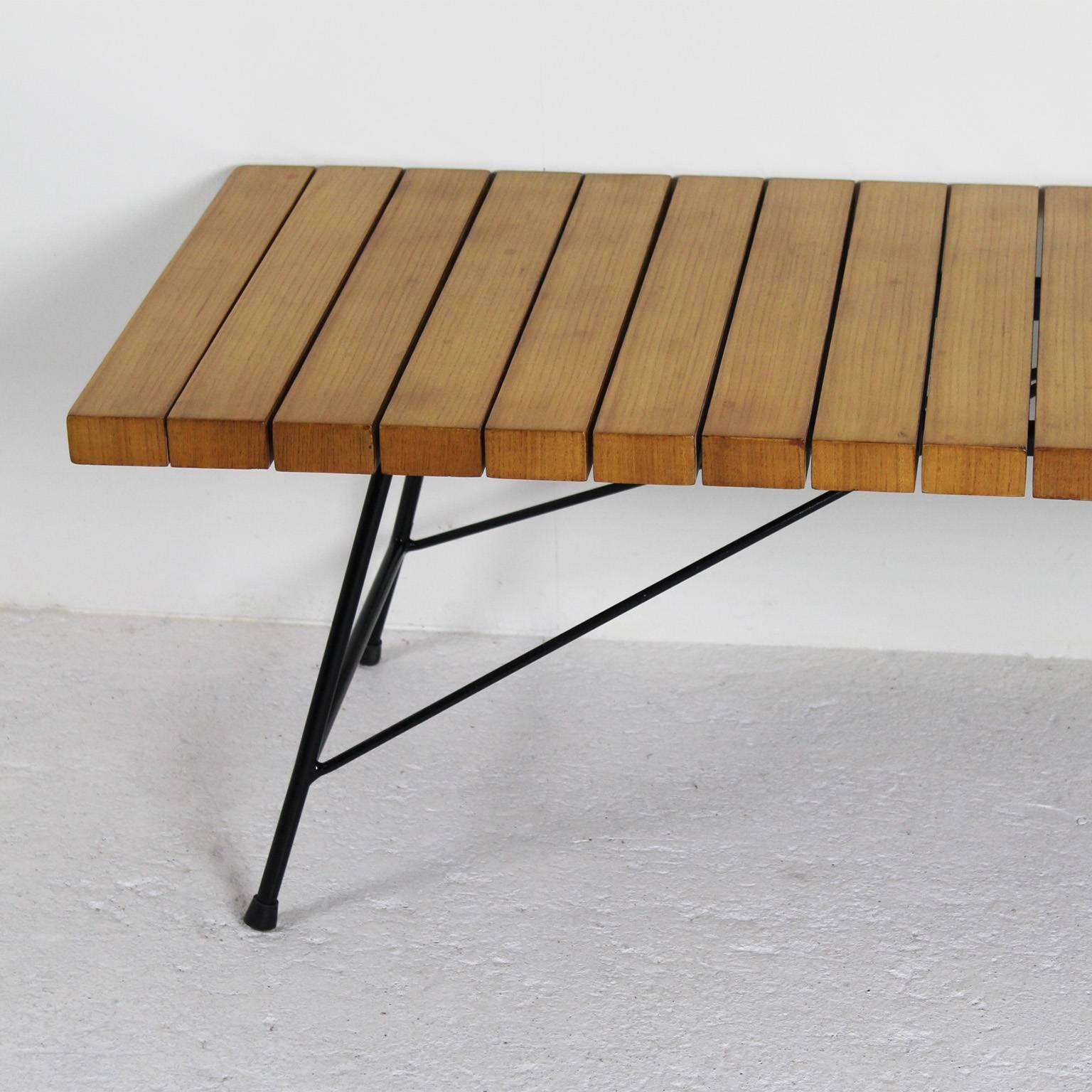 French Bench or Coffee Table by Alain Richard for Meubles TV, circa 1950