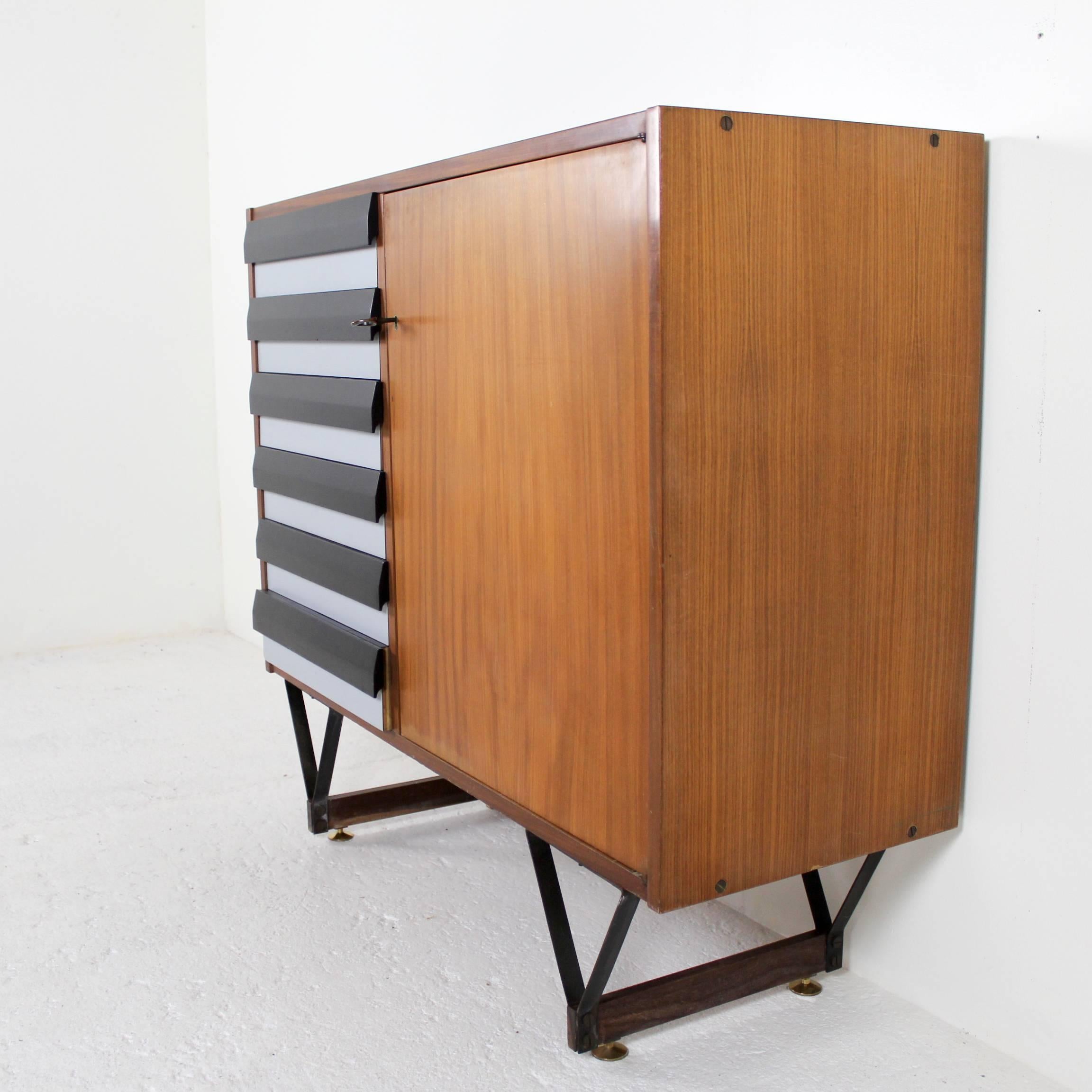 Cabinet in Mahogany, 1960 For Sale 1