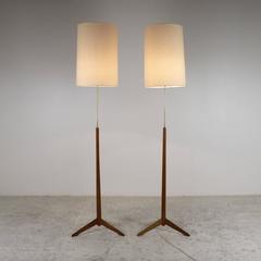 Pair of Danish Floor Lamps, 1950