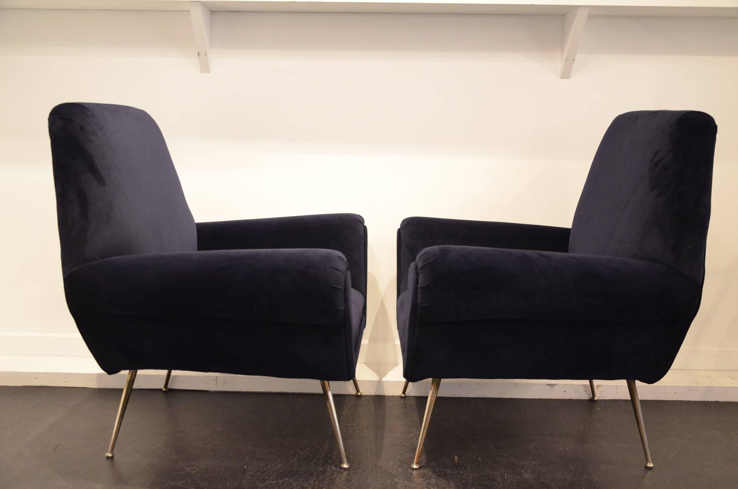 Mid-Century Modern Gigi Radice Mid-Century Club Chairs