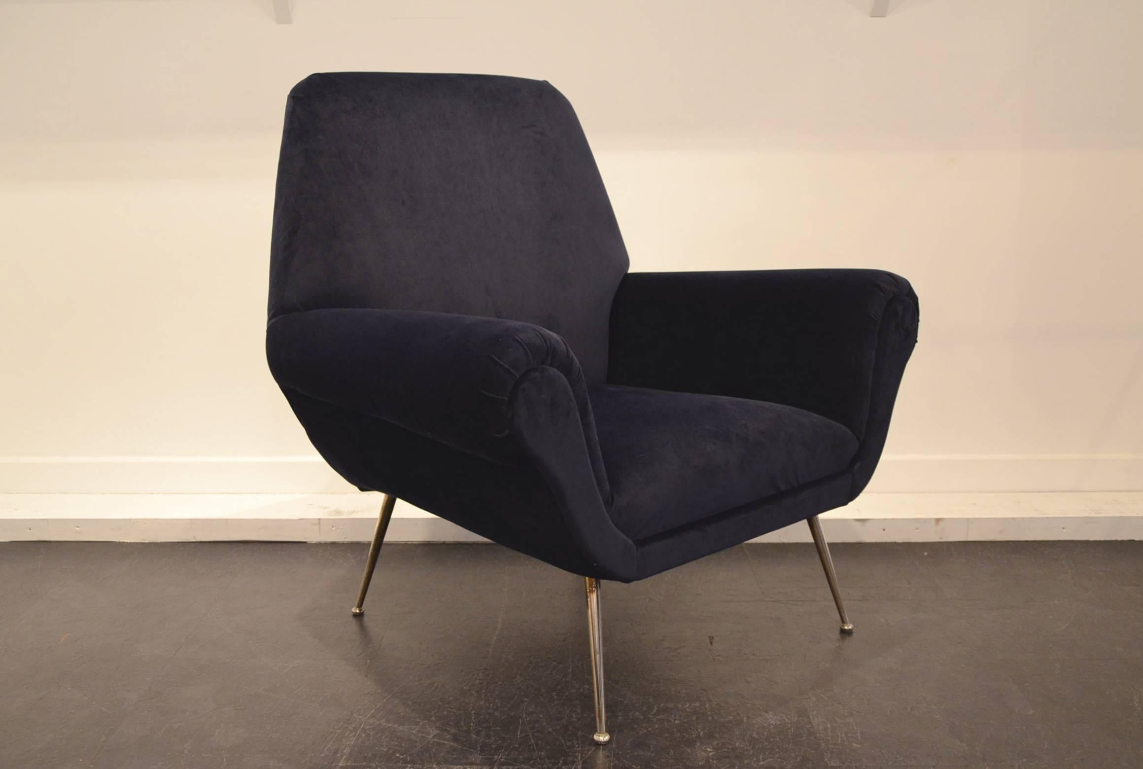 Gigi Radice Mid-Century Club Chairs In Excellent Condition In Megeve, FR