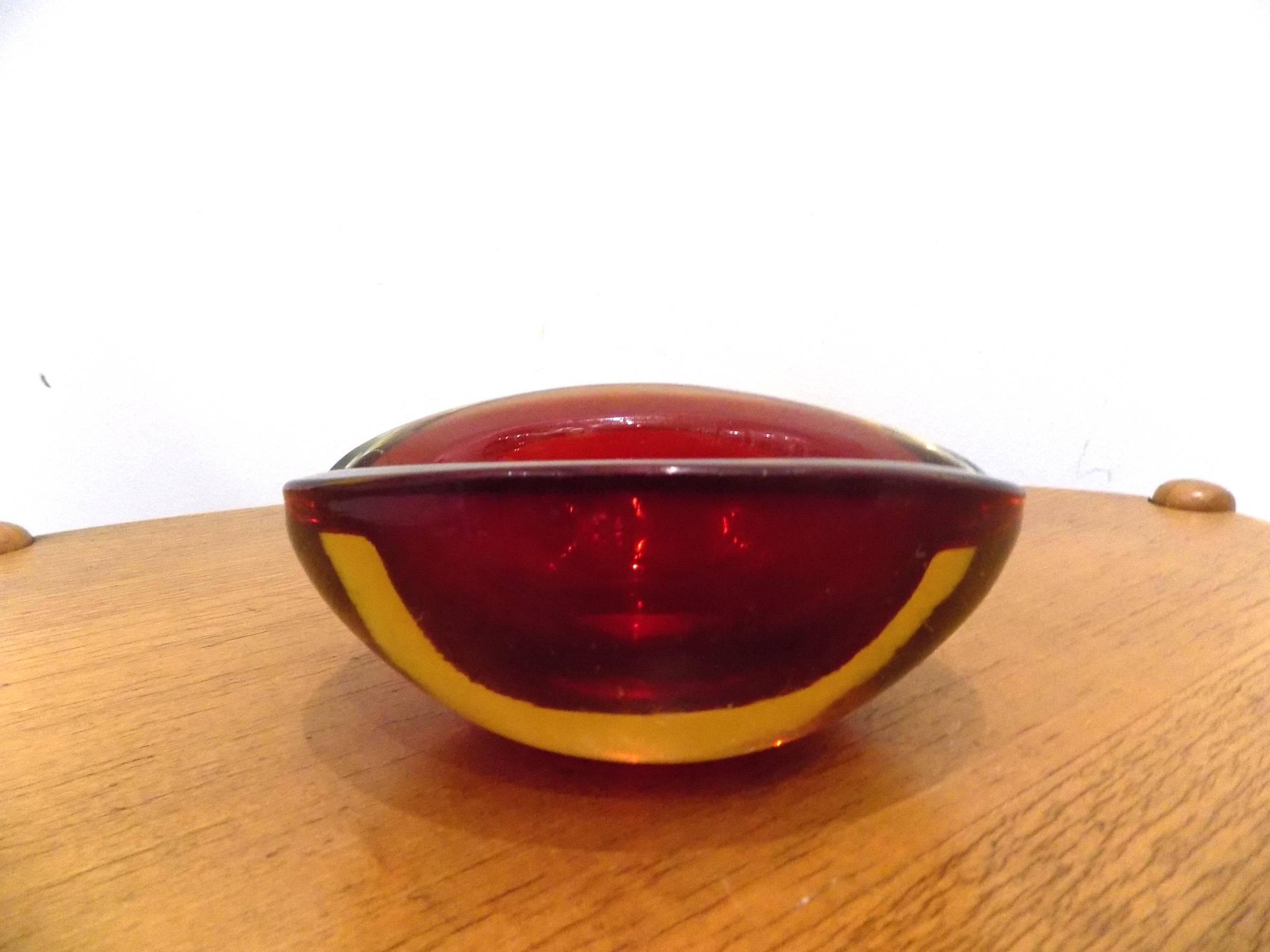 Italian Murano ashtray, late 20th century.