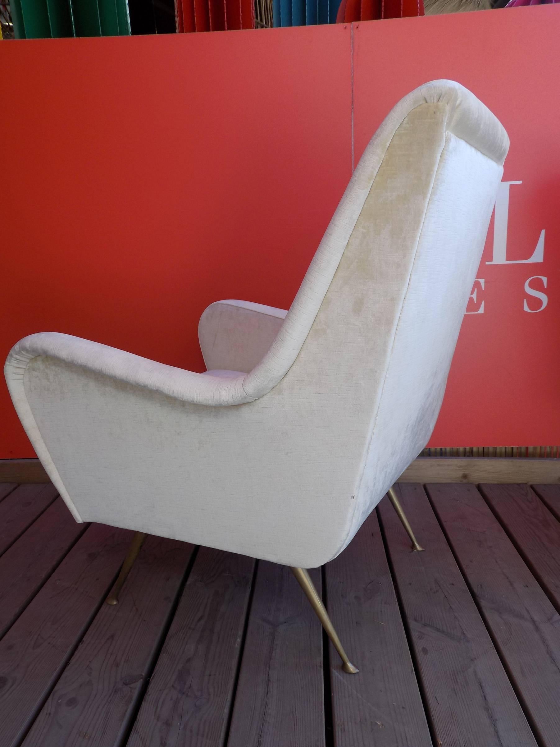 Italian Pair of Armchair in the Taste of Paolo Buffa In Excellent Condition In Megeve, FR