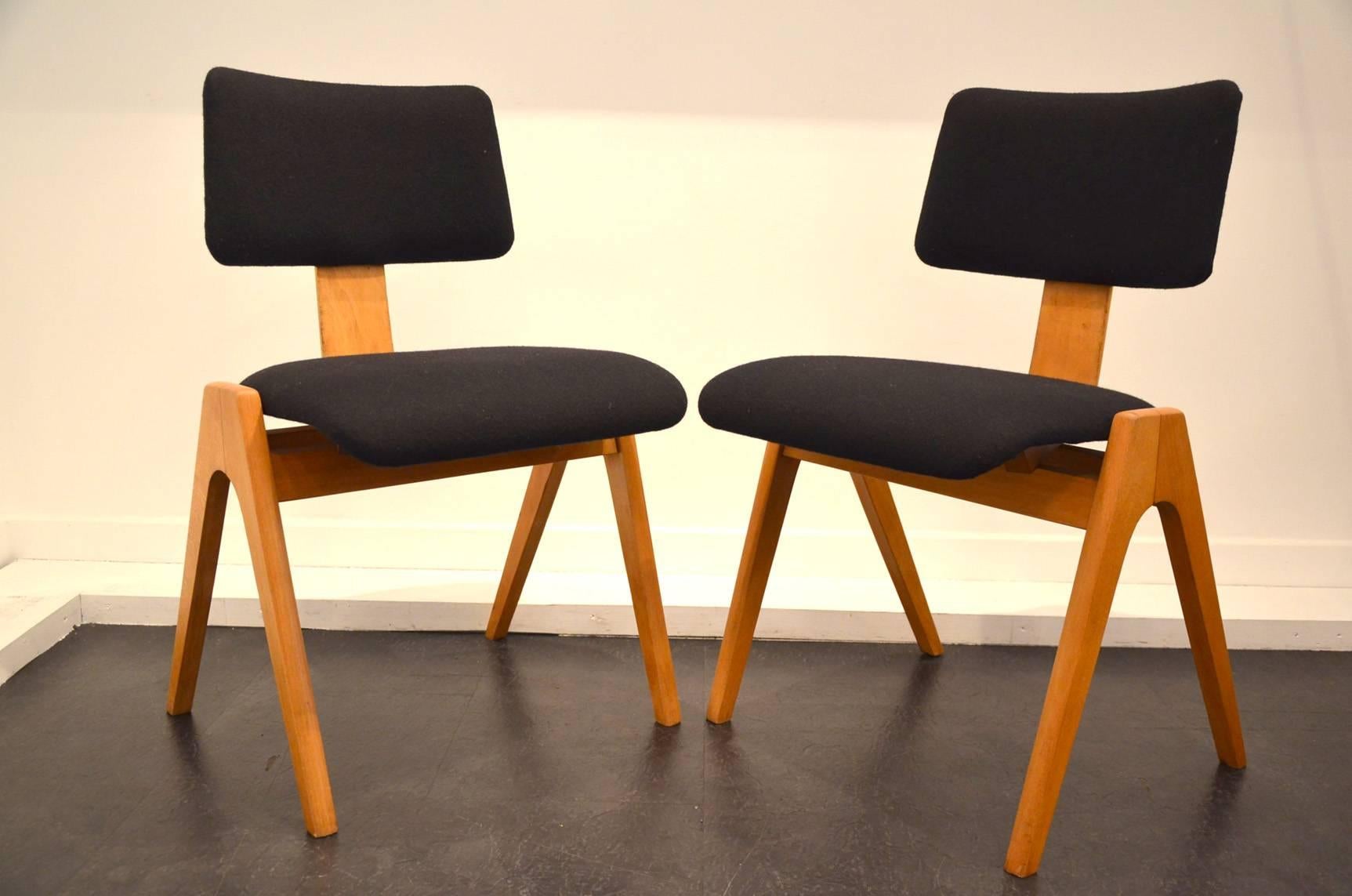 Mid-Century Modern Beautiful Robin Day Chairs Circa 1960 For Sale