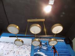Beautiful Italian Six-Light Chandelier in the style of Arredoluce