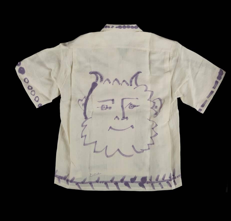 Pablo Picasso designed and numbered shirt edited by Bruno Compagnon, 1955.