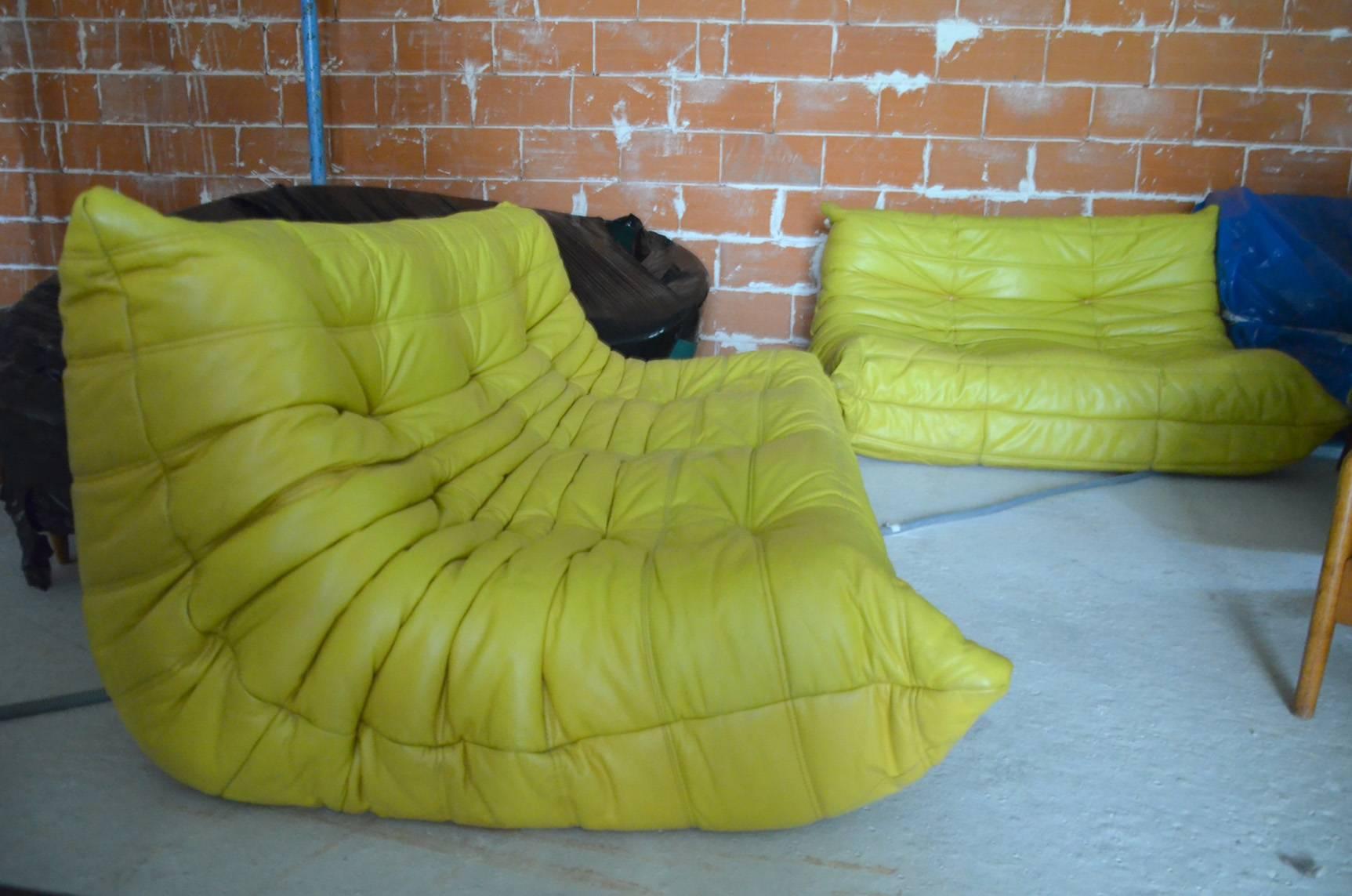 Superb leather sofa Togo color 