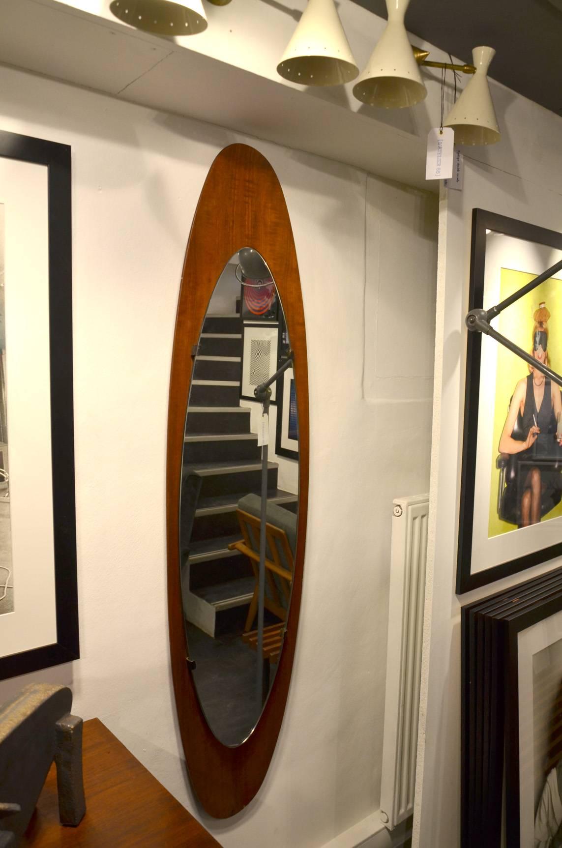 Fantastic Italian wood surf mirror in excellent condition.