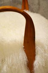 Fantastic Pair of Italian Reupholstered Tibet Lamb Fur, circa 1960