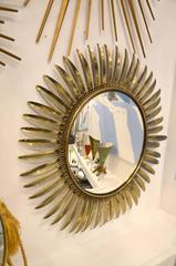 Beautiful Silvered Sun Mirror, circa 1960