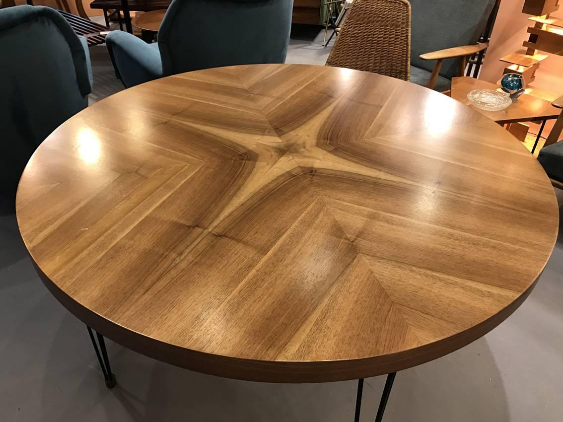 Mid-20th Century Fantastic 1960s Italian Marquetry Table For Sale