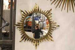 Beautiful Brass Sun Mirror, circa 1960