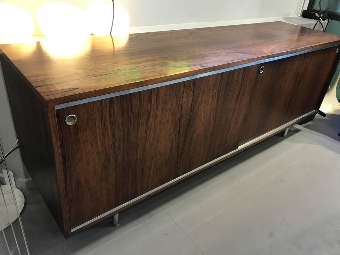 Fantastic Georges Nelson Italian Rosewood Sideboard, circa 1960 For Sale 2