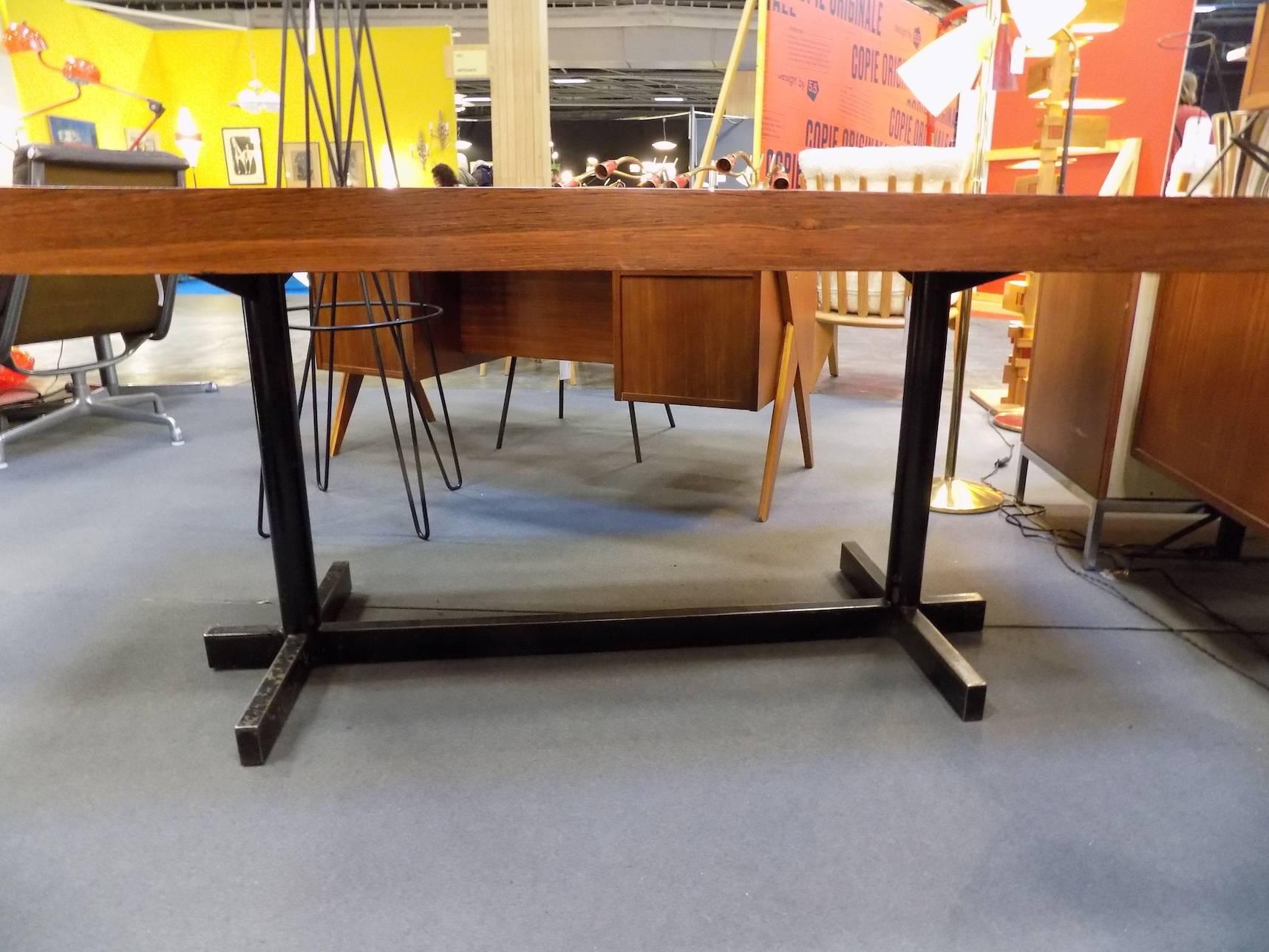 Fantastic Italian Rosewood Table, circa 1960 In Good Condition In Megeve, FR