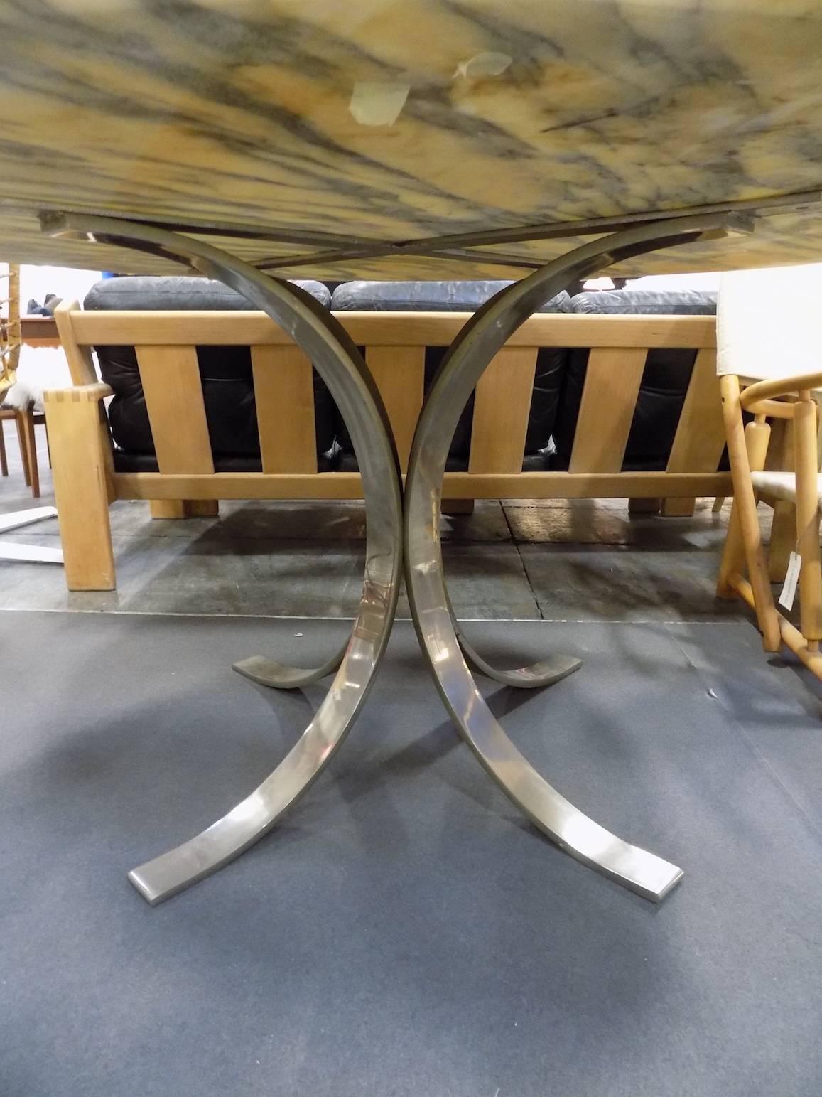 Mid-Century Modern Huge and Massive Italian Marble Table, circa 1960 For Sale