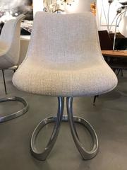 Fantastic Set of Eight Michel Charron Dining Chairs, circa 1970