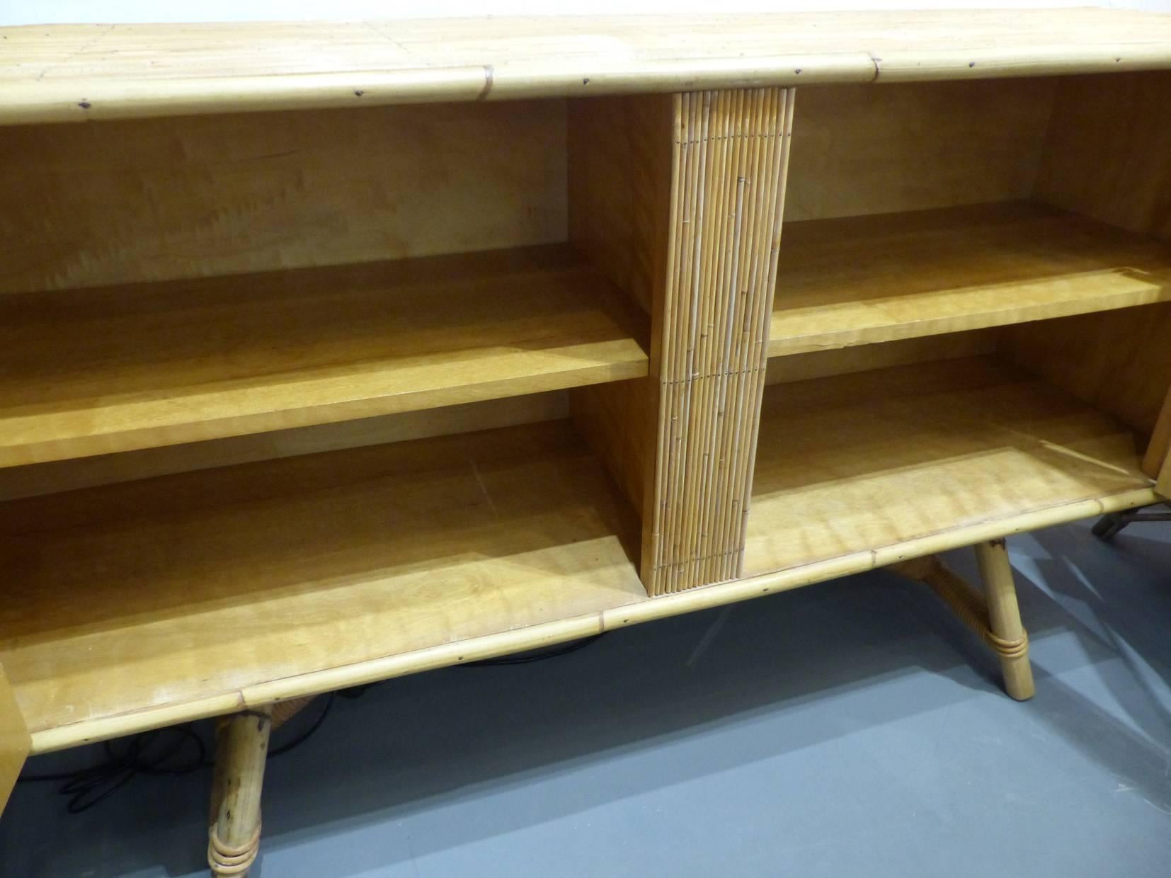 Fantastic Italian Wicker Sideboard, circa 1960 1