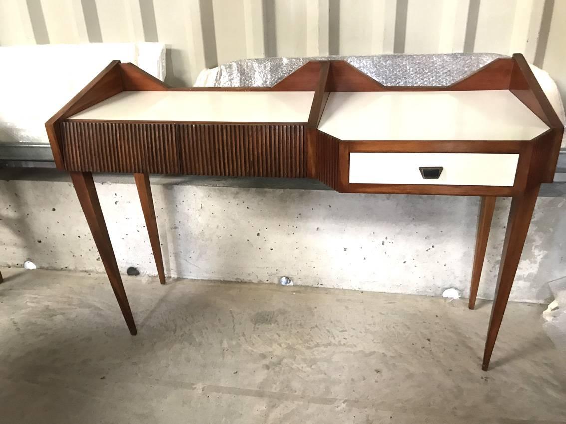 Awesome Italian Console Table in the Taste of Ico Parisi, circa 1960 For Sale 1
