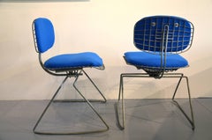 Set of Two Reupholstered Michel Cadestin "Beaubourg" Chairs, circa 1970