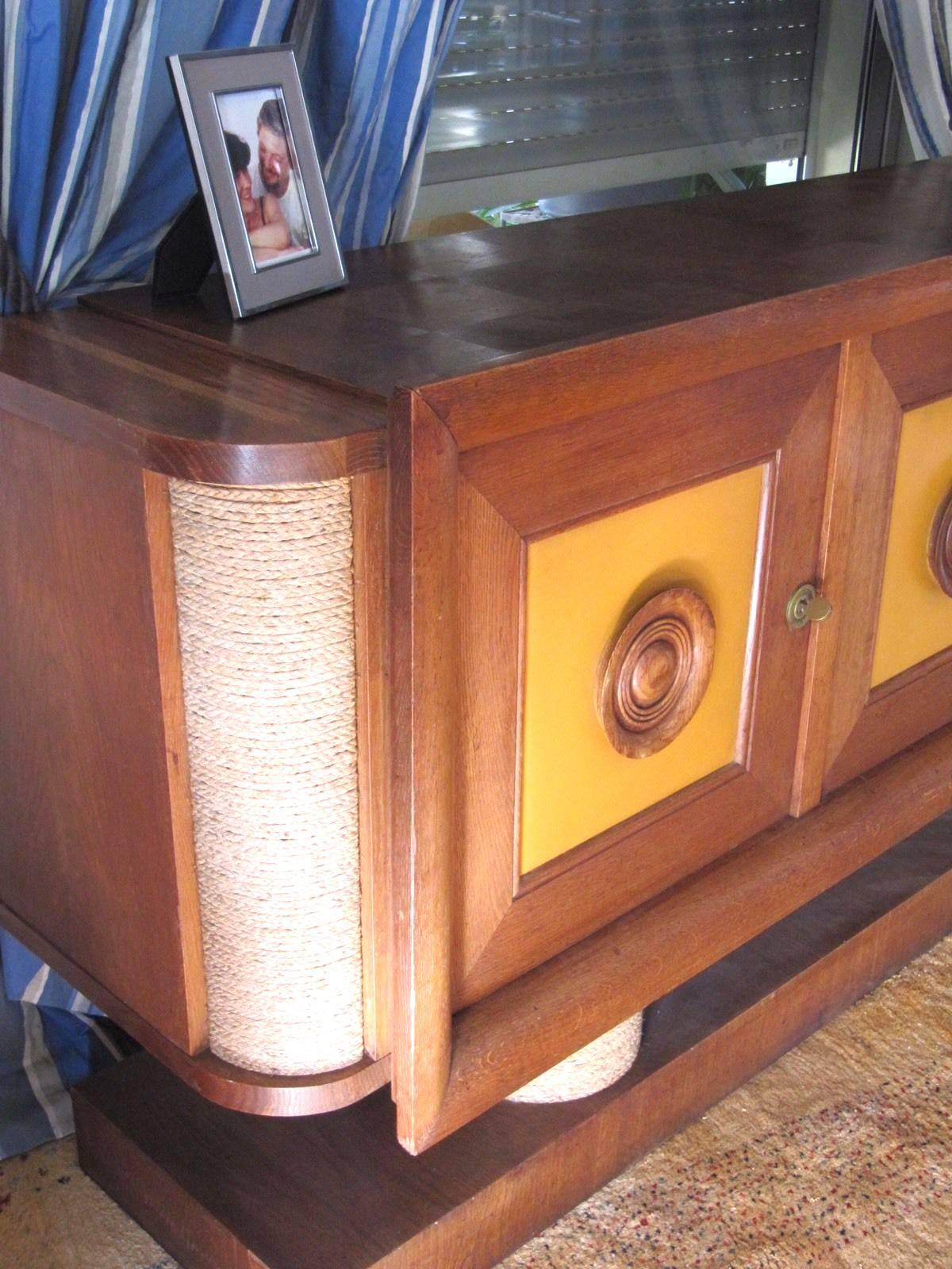 Fantastic French Audoux Minet sideboard, circa 1950. Excellent condition.