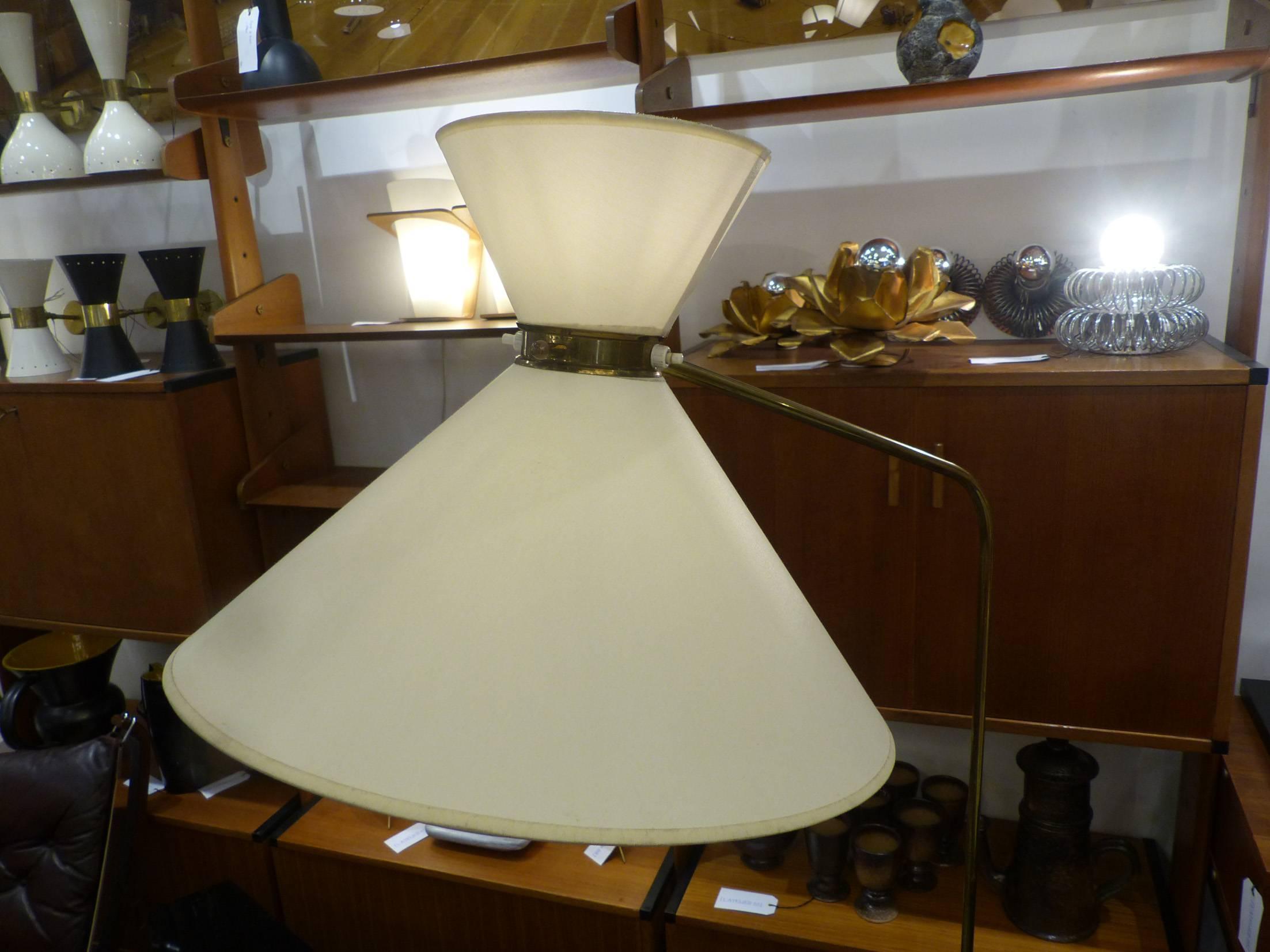 Italian Huge 1960 French Floor Lamp in the Taste of Pierre Guariche For Sale