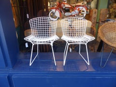 Set of Height Harry Bertoia Chairs White Edition, circa 1980