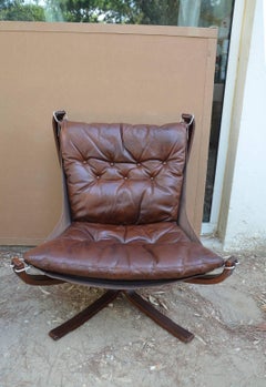 Beautiful Pair of Sigurd Ressel Falcon Chair, circa 1960