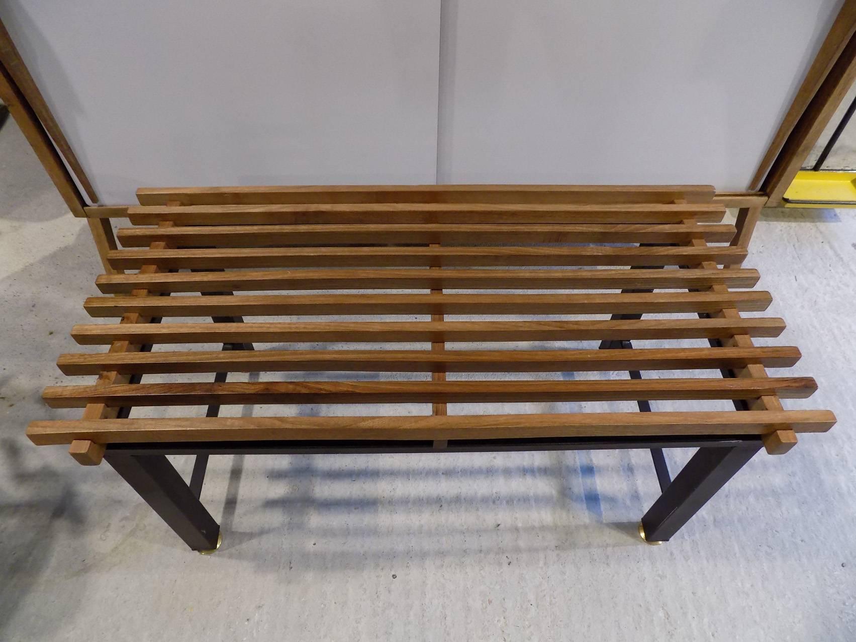 Mid-Century Modern Beautiful Pair of Italian Benches