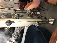 Huge Pair of Pierre Folie Floor Lamps, circa 1960